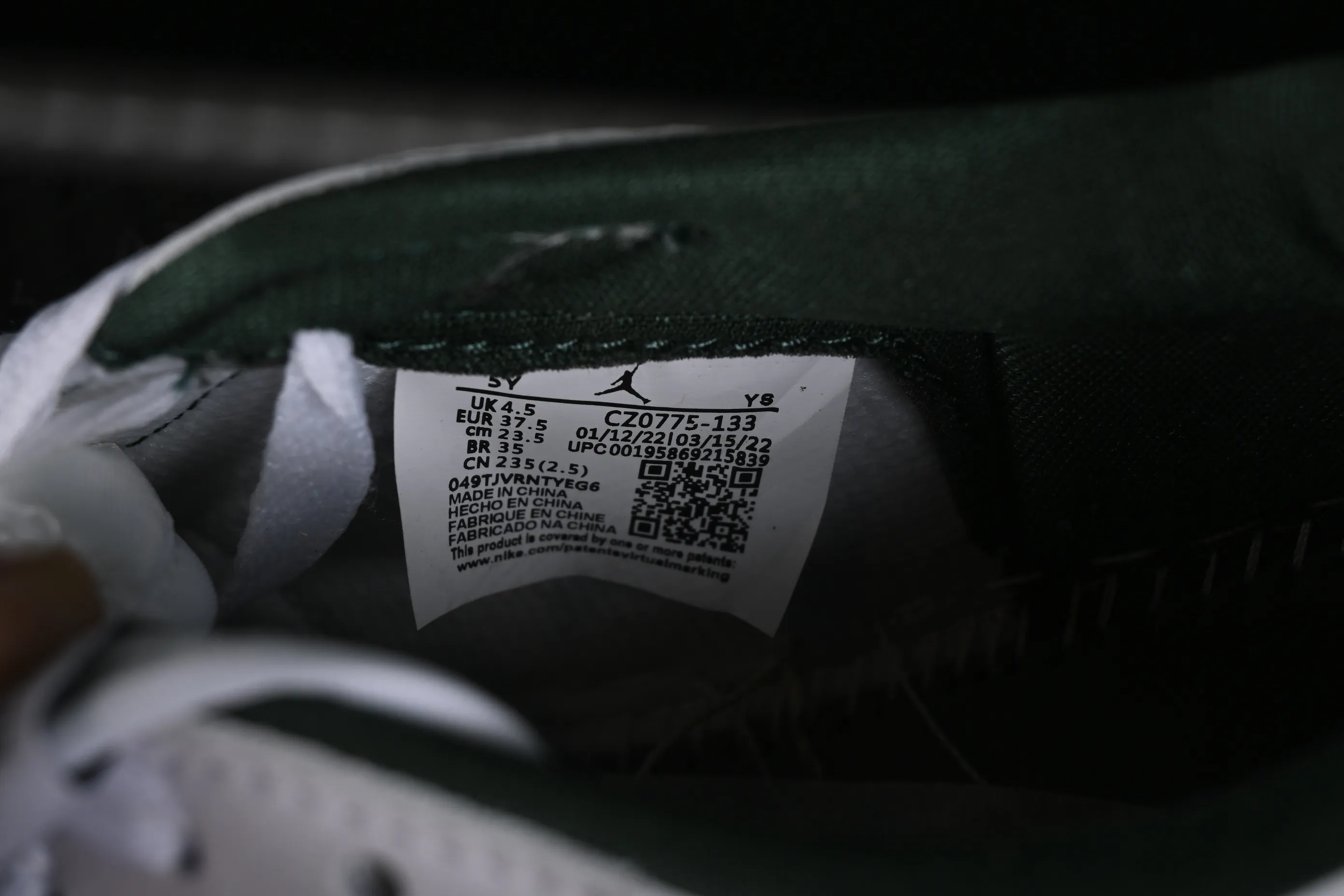 All categories Air Jordan Jordan series basketball shoes Air Jordan 1 Low Z version Air Jordan 1 Low OG "Oxidized Green" AJ1 Joe 1 oxidized green low-top cultural basketball shoes CZ0775-133